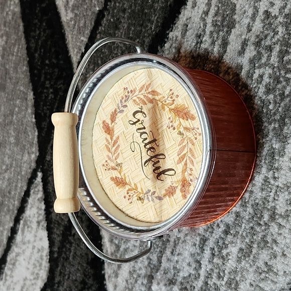 ORANGE METAL CORK COASTERS SET THANKFUL GRATEFUL BLESSED GATHER - Picture 11 of 14